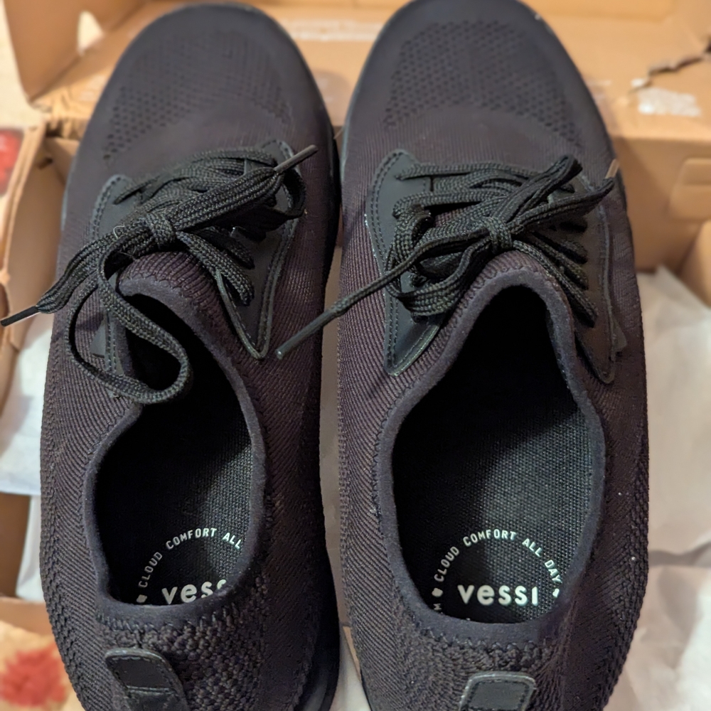 Vessi Men's Black Sneakers